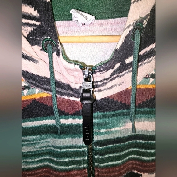COPY - "Bench" Aztec Printed Western Hoodie Boho Colorful Native Southwestern - Picture 4 of 6